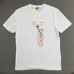 Asos white graphic t-shirt